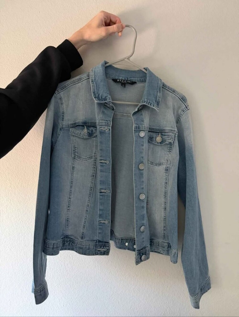 Light Wash Denim Jacket - Women's Light Blue Jean Jacket